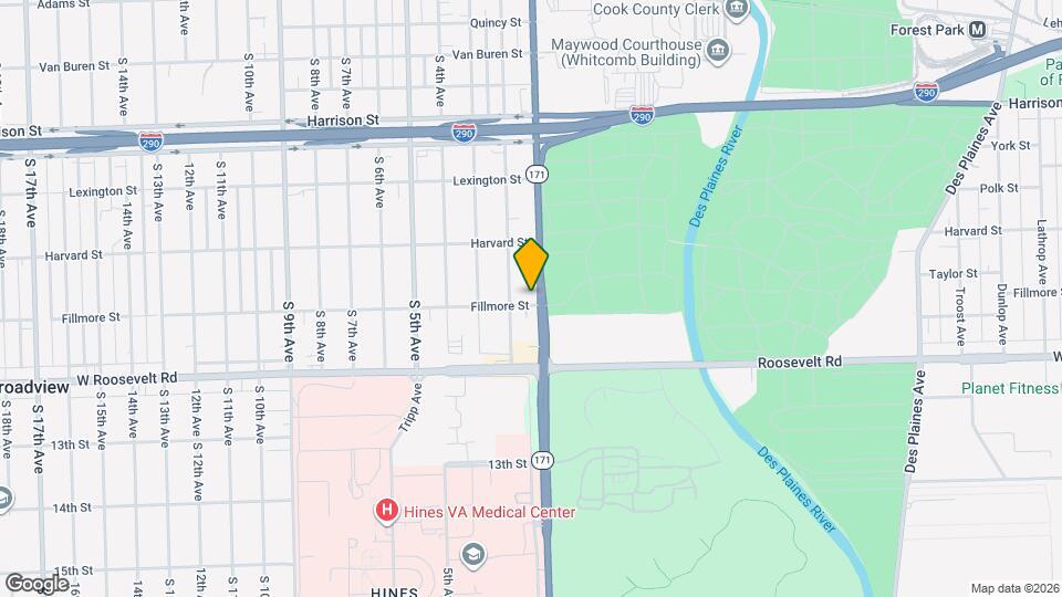 2036 S 1st Ave Map and Location Details