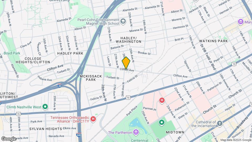 2521 Clifton Ave, Unit #101 Mapa y Detalles de la Ubicación