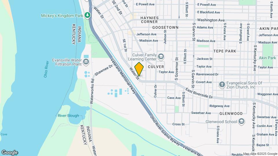 1528 SE Riverside Dr Map and Location Details