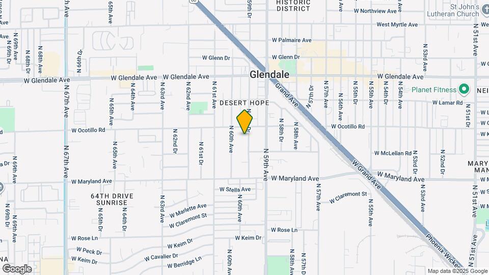 6626 N 59th Dr Map and Location Details