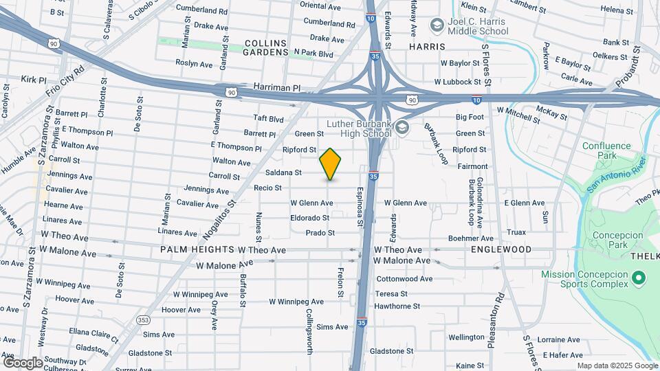723 Recio St Map and Location Details
