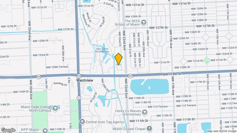 12041 NW 22nd Pl Map and Location Details