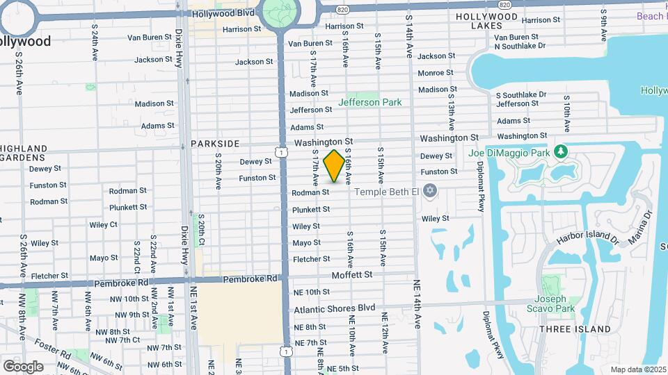 1619 Rodman St Map and Location Details