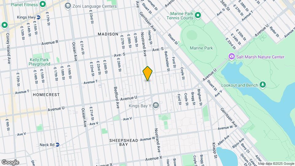 3380 Nostrand Ave Map and Location Details