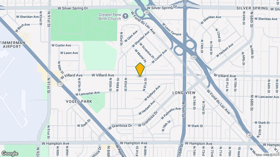 8131 W Villard Ave Map and Location Details