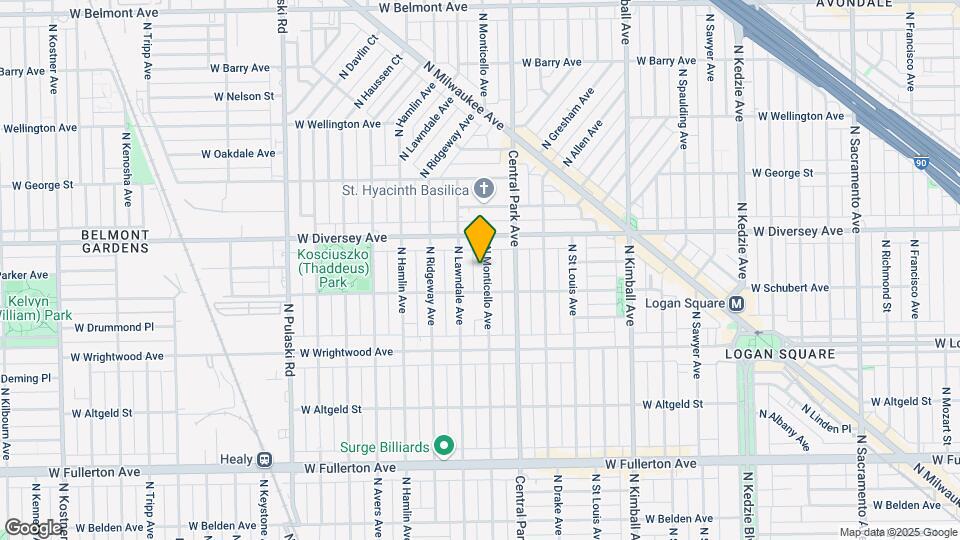 2722 N Monticello Ave Map and Location Details