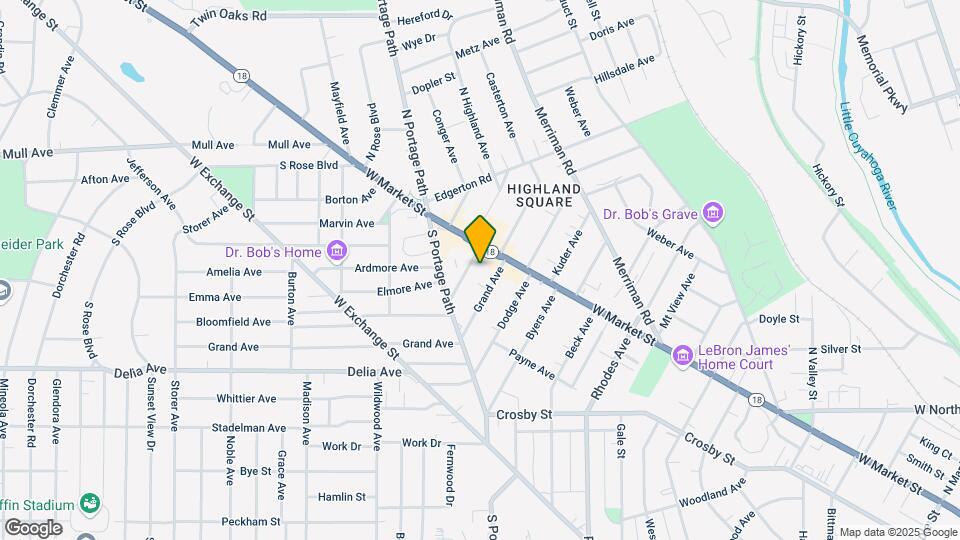 21 S Highland Ave Map and Location Details