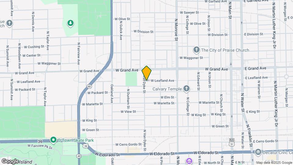 895 W Leafland Ave Map and Location Details