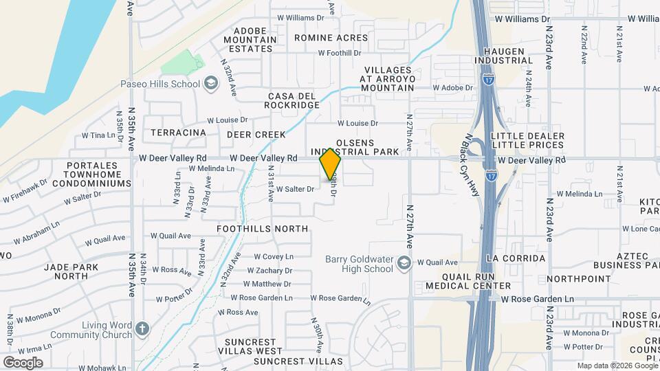 21610 N 29th Dr Mapa y Detalles de la Ubicación