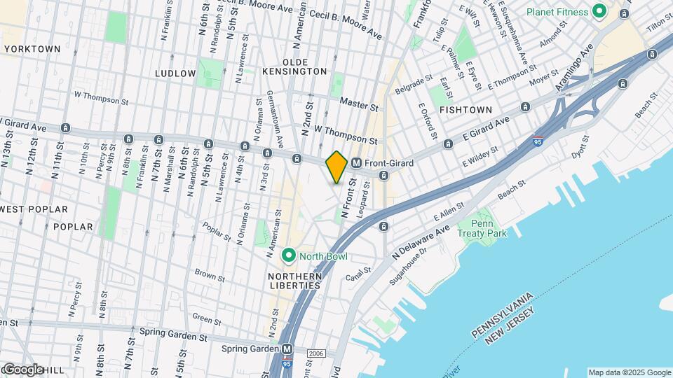 1103 N Howard St Map and Location Details