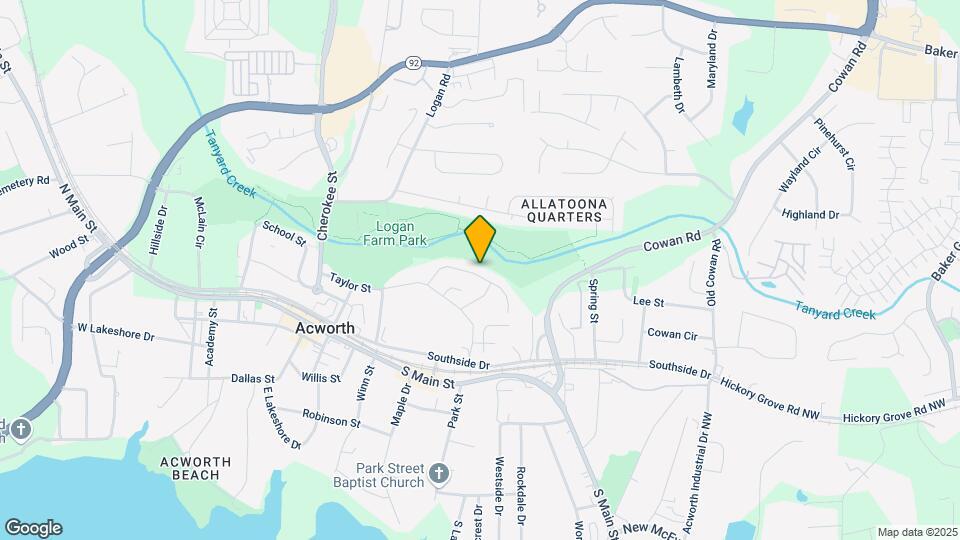 4311 Hillview Drive Acworth GA Map and Location Details