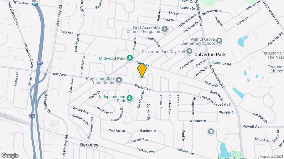 6818 Eisele St Map and Location Details