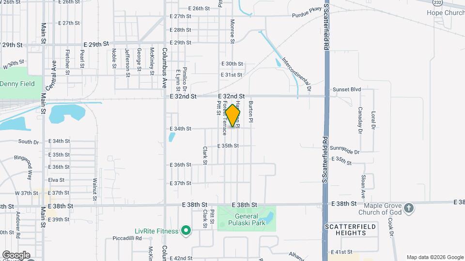 1415 E 34th St Map and Location Details