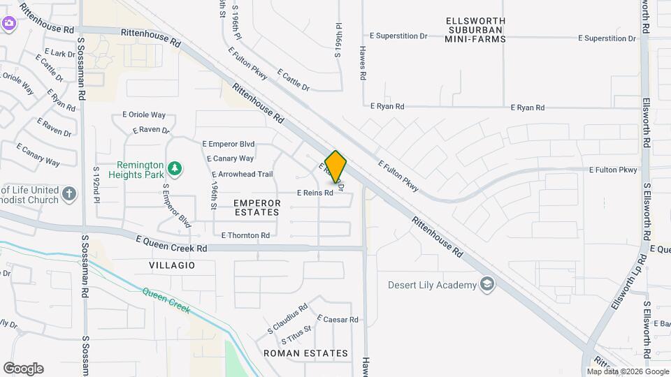 19950 E Reins Rd Map and Location Details