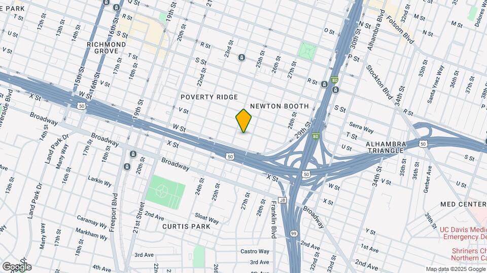 2522 V St Map and Location Details