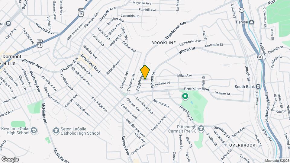 1121 Bellaire Ave Map and Location Details