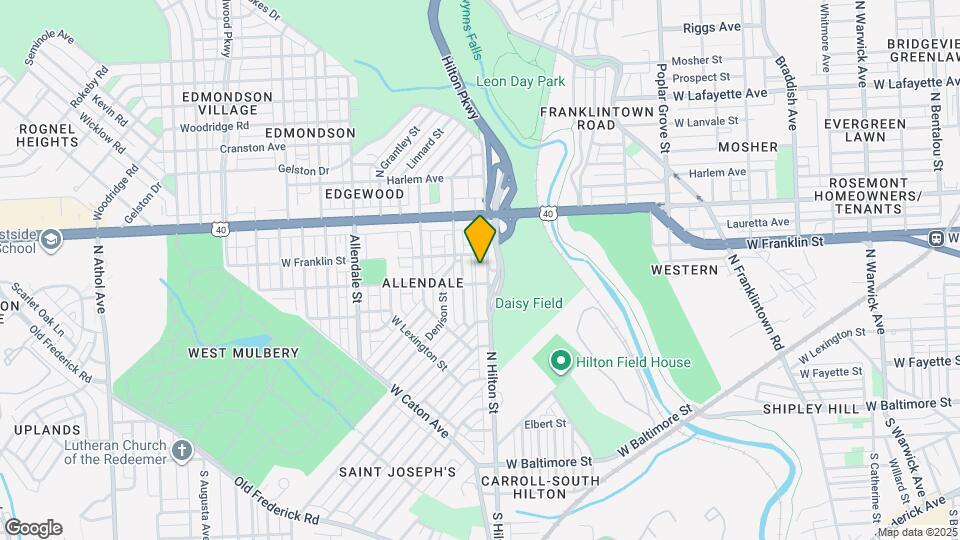 416 N Hilton St Mapa y Detalles de la Ubicación