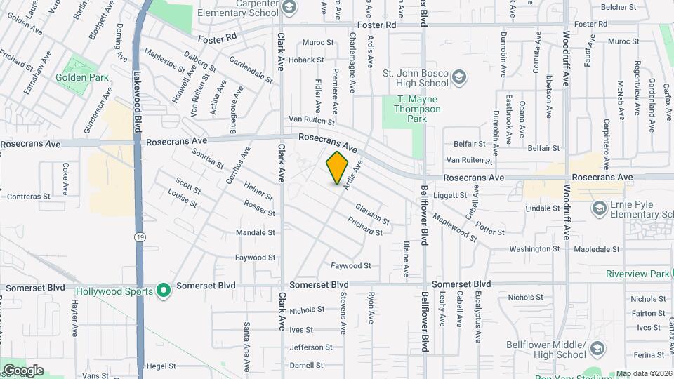 9555 Glandon St Map and Location Details