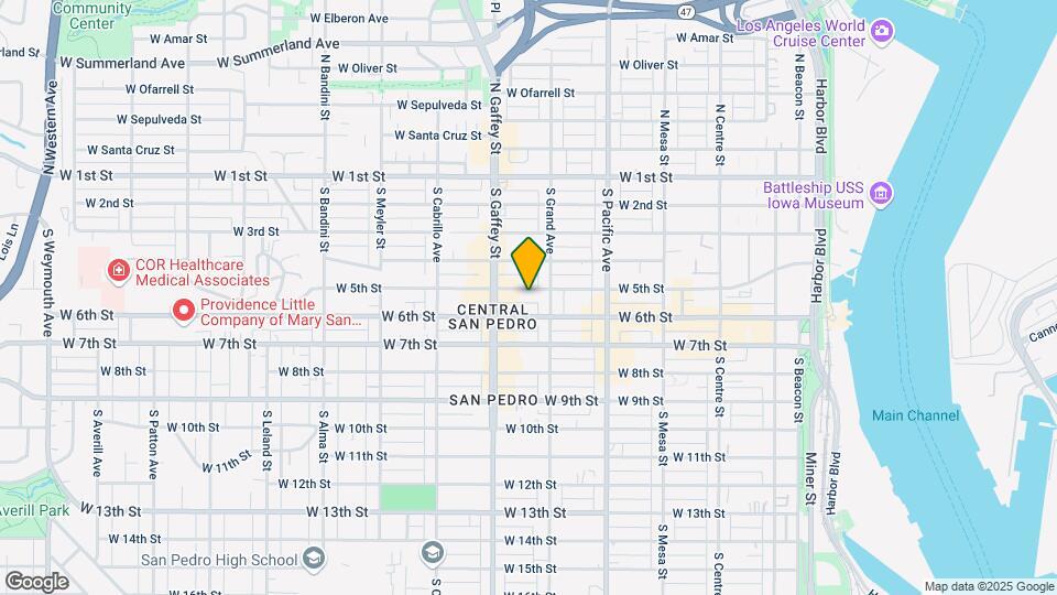 635 W 5th St Mapa y Detalles de la Ubicación