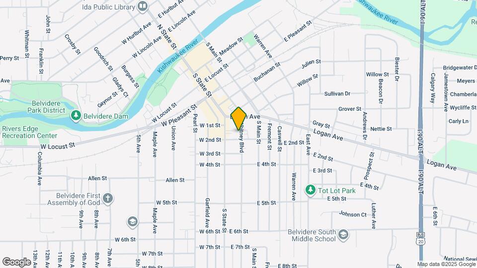 633 Whitney Blvd Map and Location Details