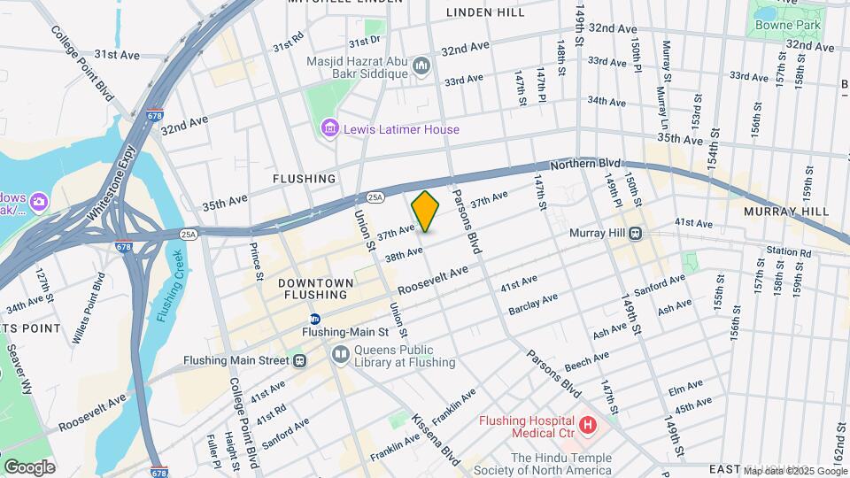 3717 Bowne St Map and Location Details