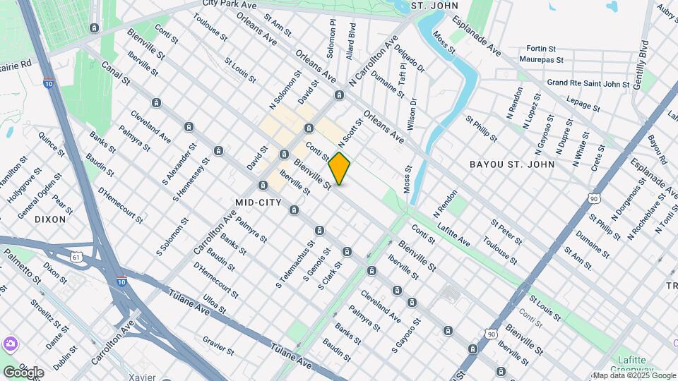 3725 Bienville St Map and Location Details