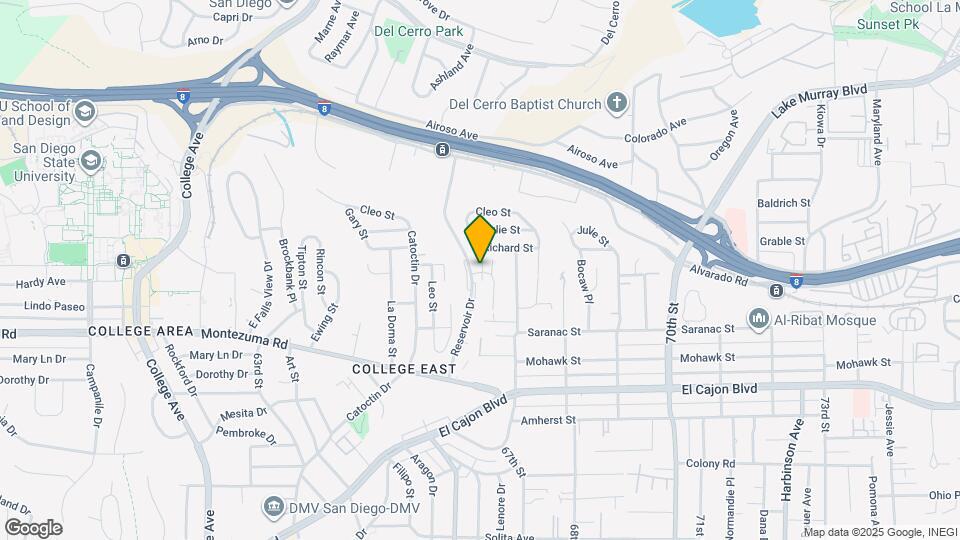 6620 Reservoir Ln Map and Location Details