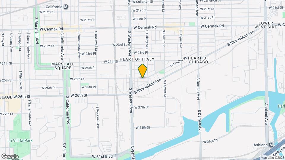 2319 W 25th St, Unit 1 Map and Location Details