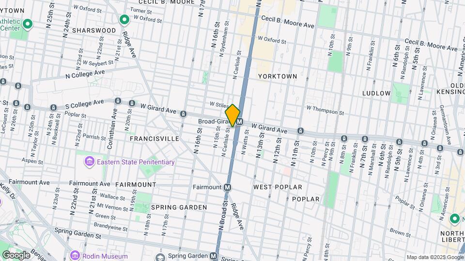 918 N Broad St Map and Location Details