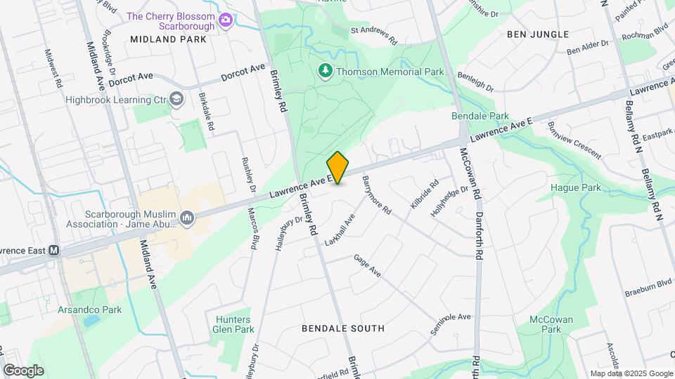 2881 Lawrence Ave E Map and Location Details