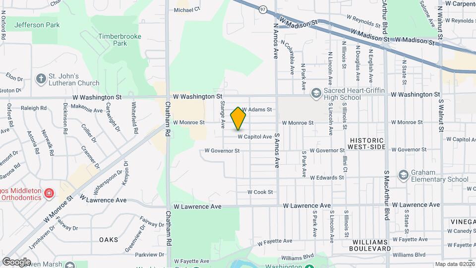 1627 W Capitol Ave Mapa y Detalles de la Ubicación