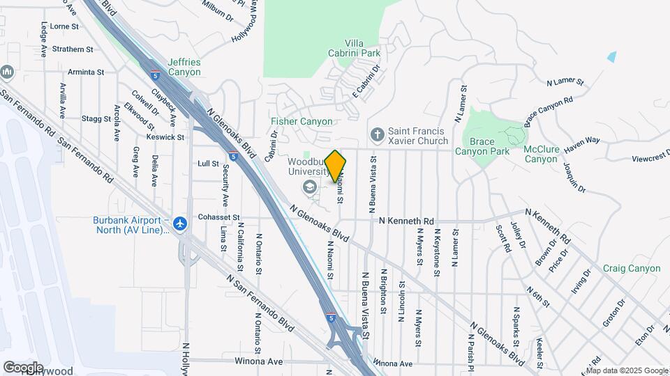 3057 N Naomi St Map and Location Details