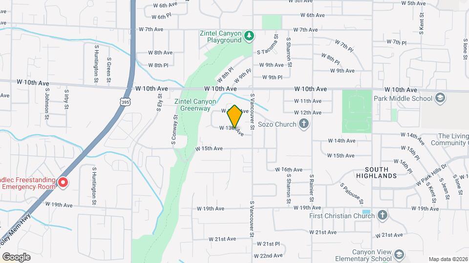 2213 W 13th Ave Map and Location Details