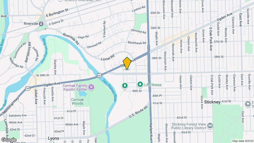 7330 39th St Map and Location Details