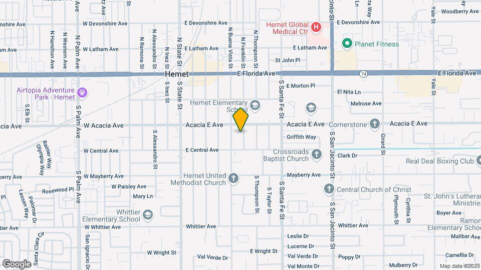 319-321 32 S Franklin St Map and Location Details