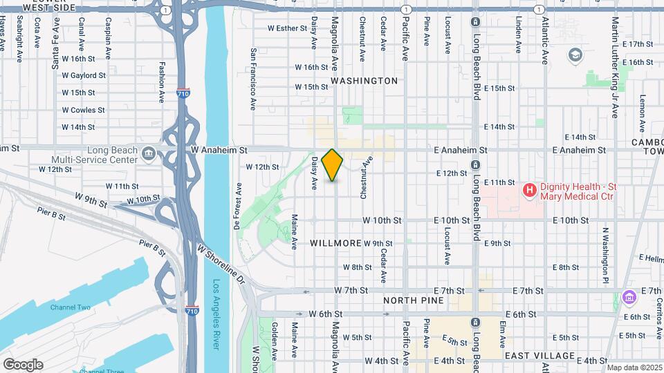 1127 Magnolia Ave Map and Location Details
