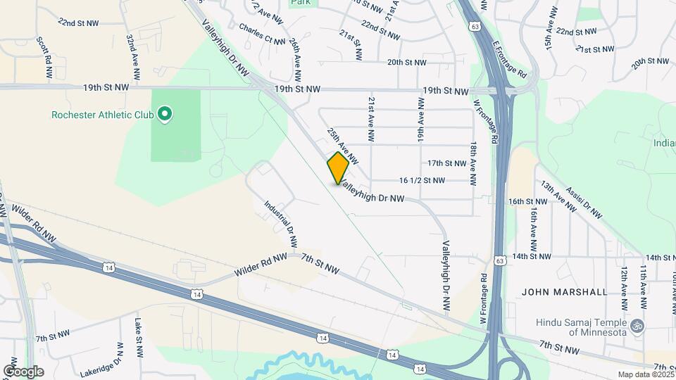 2204 Valleyhigh Dr NW, Unit D103 Map and Location Details