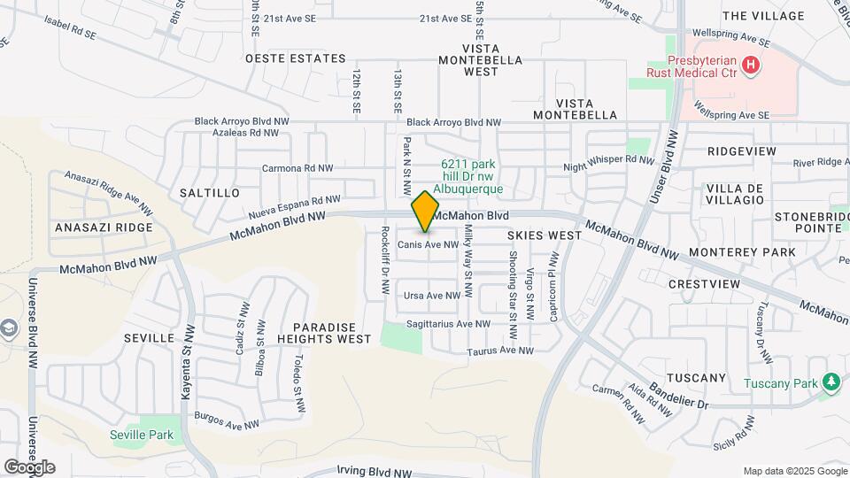 6101 Canis Ave NW Map and Location Details