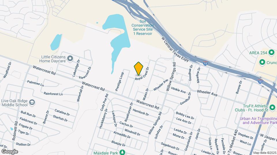 1233 Royal Crest Dr Map and Location Details