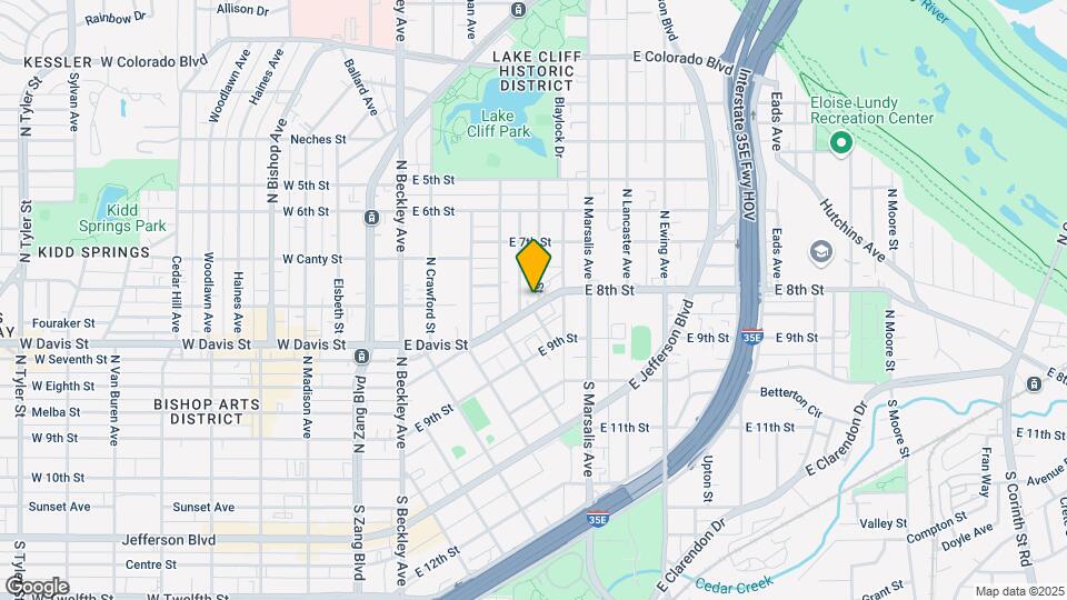 431 E 8th St Map and Location Details