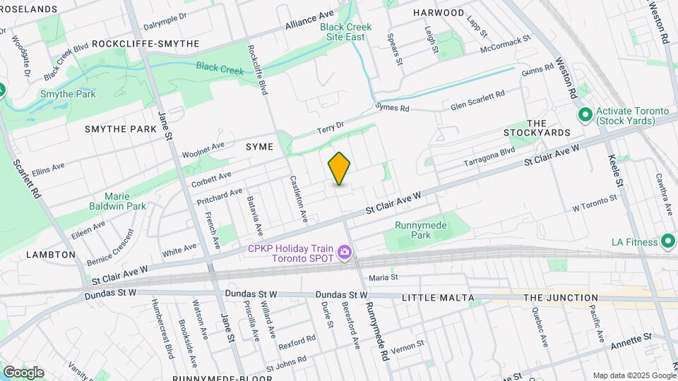 847 Runnymede Rd Map and Location Details