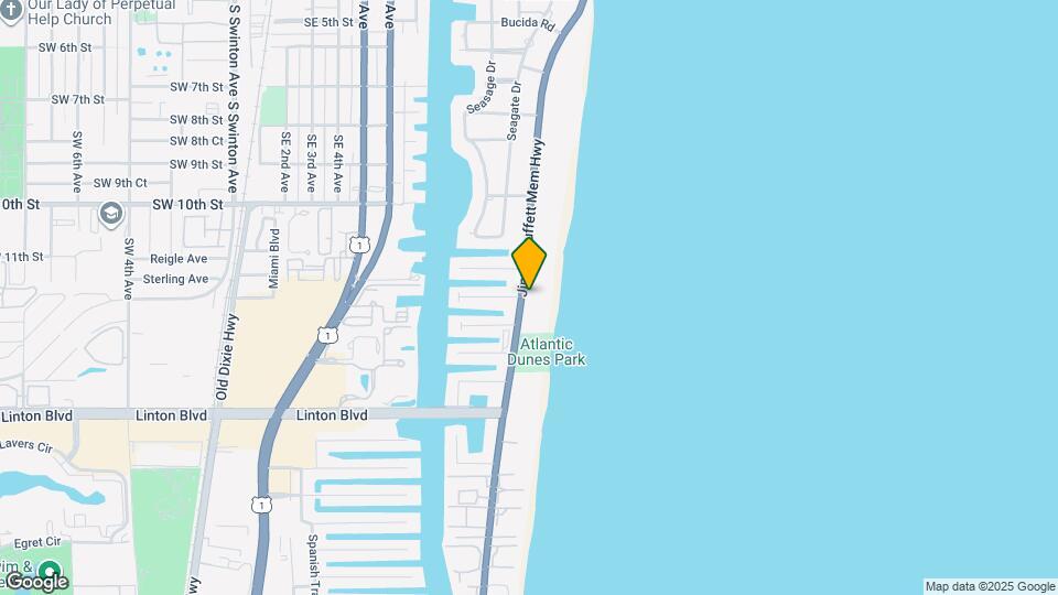 1191 S Ocean Blvd Map and Location Details