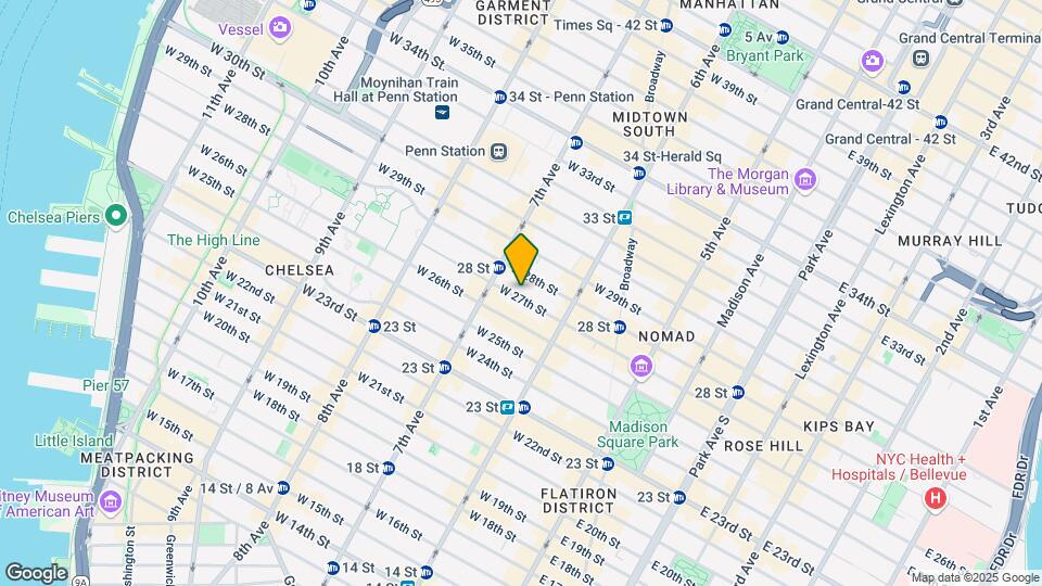 141-143 W 27th St Mapa y Detalles de la Ubicación