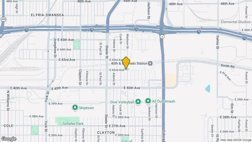 4161 N Madison St Map and Location Details