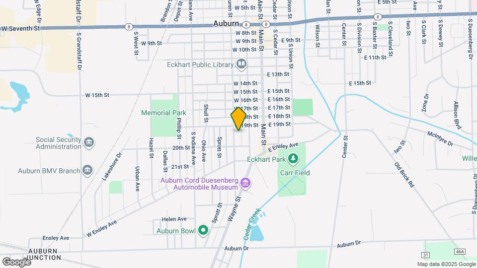1320 S Van Buren St Map and Location Details