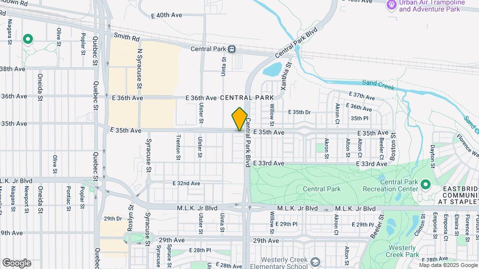 8360 E 35th Ave Mapa y Detalles de la Ubicación