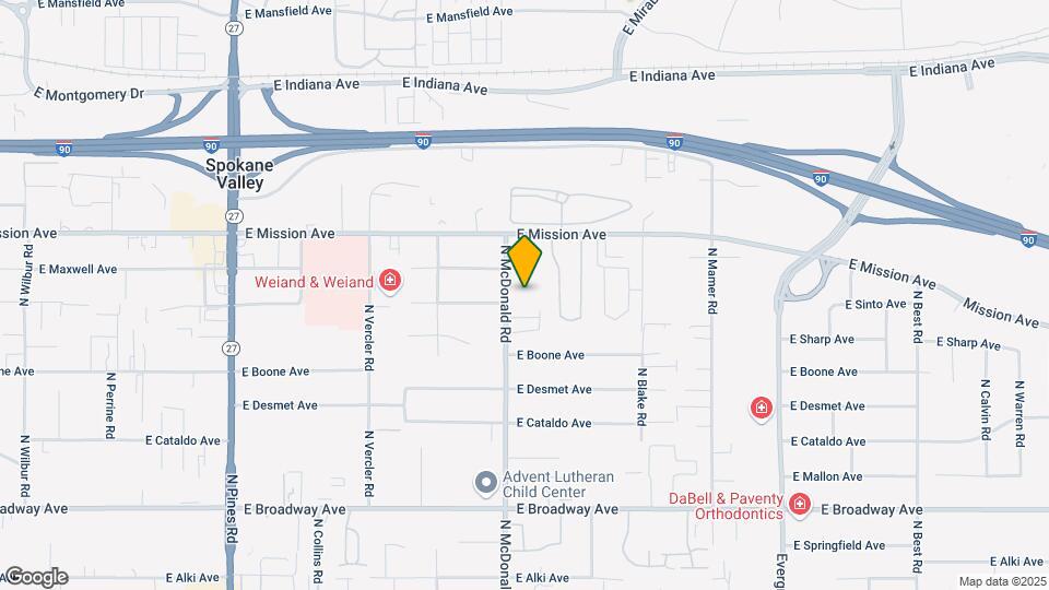 1416 N McDonald Rd Map and Location Details