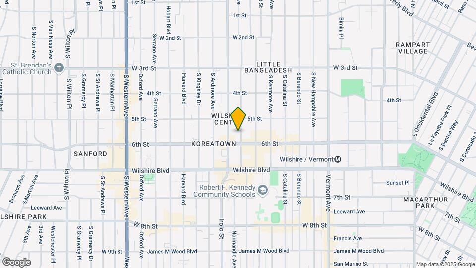 535 S Mariposa Ave Map and Location Details