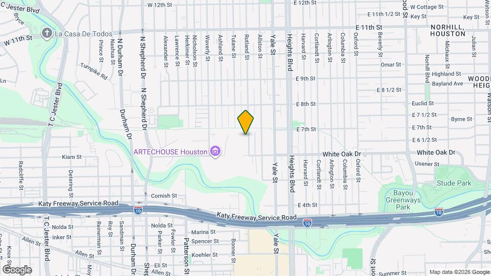 637 Rutland St Map and Location Details