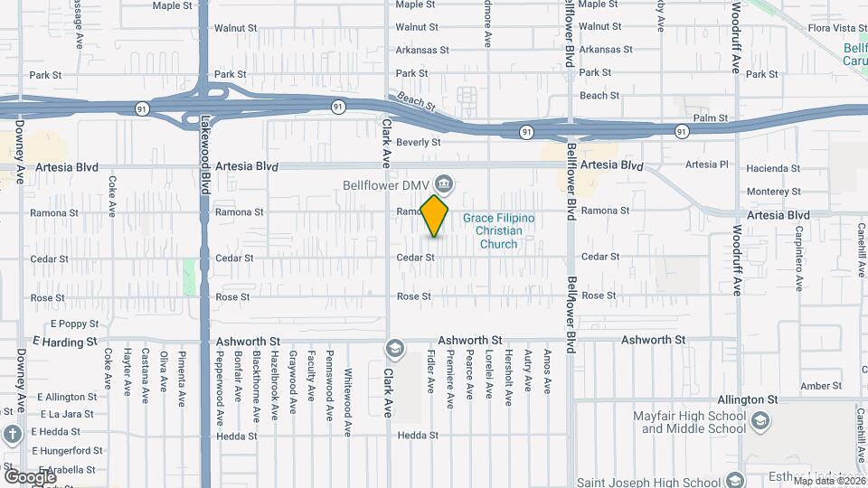 9457 Cedar St Map and Location Details